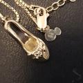 Disney Jewelry | Disney Princess Shoe Necklace | Color: Silver | Size: Os