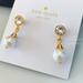 Kate Spade Jewelry | Kate Spade Earrings Gold Pearl Earrings | Color: Gold/White | Size: Os