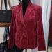 Victoria's Secret Jackets & Coats | Body By Victoria Secrets Red Suede Blazer Sz 6 | Color: Red | Size: 6
