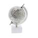 Juniper + Ivory 8 In. x 5 In. Contemporary Globe White Ceramic and Metal - Juniper + Ivory 28544