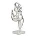 Juniper + Ivory 20 In. x 7 In. Modern Sculpture Silver Polystone Dancer - Juniper + Ivory 73386