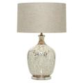 Juniper + Ivory 27 In. x 16 In. Glam Table Lamp Silver Glass - Juniper + Ivory 83831