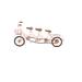 Juniper + Ivory 10 In. x 21 In. Vintage Sculpture Pink Mango Wood Bicycle - Juniper + Ivory 48069