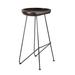 Juniper + Ivory Grayson Lane 32 In. x 17 In. Rustic Bar Stool Brown Iron and Wood - Juniper + Ivory 62948