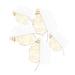 Juniper + Ivory 31 In. x 40 In. Contemporary Floral Wall Decor Gold Metal - Juniper + Ivory 74325