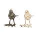 Juniper + Ivory Set of 2 5 In. x 6 In. Gold Farmhouse Bird Sculpture Metal - Juniper + Ivory 63422