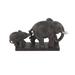 Juniper + Ivory 6 In. x 11 In. Eclectic Sculpture Brown Polystone Elephant - Juniper + Ivory 38259