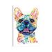 East Urban Home Fawn French Bulldog - Frenchie by Lisa Whitehouse - Gallery-Wrapped Canvas Giclée Canvas in Black/Blue/Green | Wayfair