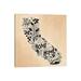 East Urban Home Sweet Home - California - Color by Lily & Val - Wrapped Canvas Gallery-Wrapped Canvas Giclée Canvas in Black | Wayfair