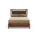 Copeland Furniture Monterey Solid Wood Bed Wood and /Upholstered/Polyester/Genuine Leather in Green | 58.25 W x 80 D in | Wayfair