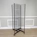 Rebrilliant Four-Sided Gridwall Display Rack 33.5X33.5X70" 3X4" Grid 4-Way Floor Stand Wire/Metal in Black | 70.5 H x 33.5 W x 33.5 D in | Wayfair