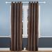 Eider & Ivory™ Velvet Solid Room Darkening Grommet Curtain Panels Velvet in Brown | 96 H x 52 W in | Wayfair B88BBA8E228E43C295C72AB254A88BB1