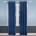 Eider & Ivory™ Velvet Solid Room Darkening Grommet Curtain Panels Velvet in Green/Blue | 96 H x 52 W in | Wayfair 7B1ED479AE9A428DBC75DBD3ADBFDBE1