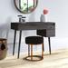 Union Rustic Jeremyh Vanity w/ Mirror Wood in Brown/Gray | 29.25 H x 35.75 W x 19 D in | Wayfair 875C303E462D4FAAA578FDB46B548AD1