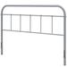 August Grove® Nicolai Classic King Size Grey Metal Headboard Metal in Gray | 40.5 H x 57 W x 2 D in | Wayfair E8C31A77C2EA4031B0DED1C3353B9E0D