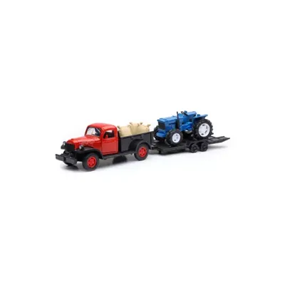 New Ray 1:32 Dodge Vintage Truck and Farm Tractor Set