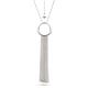 Kit Heath Sterling Silver Coast Shore Sandblast Waterfall Necklace - Length 26"