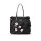 VS Victoria Secret New! TEASE Gardenia Tote Bag Black With Flowers