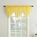 Wrought Studio™ Mardis Beaded Tassels Crushed Sheer Voile Ascot Window Valance Polyester in Yellow | 24 H x 51 W x 1.5 D in | Wayfair