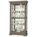 Darby Home Co Salma Lighted Curio Cabinet Wood/Glass in Gray | 78.25 H x 42.5 W x 17 D in | Wayfair 328322110B694AA0B256095CB2707ED8