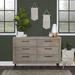 Evolur Stilnovo 6 Drawer 52" W Solid Wood Double Dresser Wood in Gray | 35 H x 52 W x 18 D in | Wayfair 928-WOG