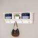 Winston Porter Carabelle Wall Mounted Coat Rack Wood/Metal in White | 16.5 H x 48 W x 11.5 D in | Wayfair 012346DDFE7B42B29EAB23EFA21272D7