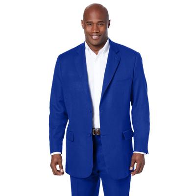 Men's Big & Tall KS Island™ Linen Blend Two-Button Suit Jacket by KS Island in Navy (Size 60)