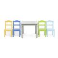 Harriet Bee Aztlan Rectangular Play/Activity Table & Chair Set Wood in Green/Gray/Blue | 19 H x 22 W in | Wayfair 8B21BDDD5E8A4C34AF2A7051DBB49357