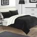 House of Hampton® Amruth Modern & Contemporary 3 Piece Comforter Set Polyester/Microfiber/Fleece/ in Black | Queen Comforter + 2 Shams | Wayfair