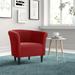 Barrel Chair - Zipcode Design™ Liam 31.5" W Barrel Chair Metal in Red | 32 H x 31.5 W x 27.5 D in | Wayfair ZIPC2013 26609210