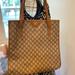 Gucci Bags | 100% Authentic Gucci Tote! Perfect Size For Laptop | Color: Brown/Tan | Size: Os