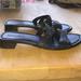 Coach Shoes | Coach Leather Slip On Sandals | Color: Black | Size: 11m