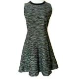Madewell Dresses | Madewell Tweed Fit & Flare Dress Pockets Lined | Color: Black/White | Size: 8