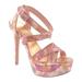 Jessica Simpson Shoes | Jessica Simpson Multicolor Platform Highheels Sz 8 | Color: Pink/Tan | Size: 8