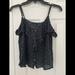 American Eagle Outfitters Tops | American Eagle Sleeveless Blouse | Color: Black/White | Size: L