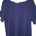 Michael Kors Tops | Blue Micheal Kors Blue Silky Shirt. Short Sleeve . | Color: Blue | Size: M