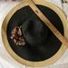 Nine West Accessories | Nine West Women’s Summer Floppy Hat Black/Natural | Color: Black/Tan | Size: 17”