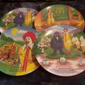 Disney Other | Disney Plates 1989 Vintage Set Of 4 | Color: Orange/Purple | Size: Osbb