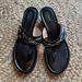 Coach Shoes | Black Coach Sandals | Color: Black/Silver | Size: 8