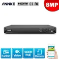 ANNKE-Enregistreur vidéo en réseau POE NVR 16CH 8MP 4K pour caméra IP POE fonction cloud P2P