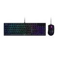 Cooler Master MS110 RGB-Tastatur & Gaming-Maus Kombination – Lineare mem-chanische Schalter, 26 Anti-Ghosting Tasten, On-Board-Steuerung, Gaming Maus mit 4 DPI-Einstellungen – US Layout, Schwarz