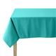 Nappe en coton traitee teflon turquoise 180 x 180