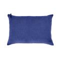 Coussin Lin pur lavé Bleu 40x60