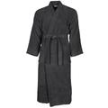 Peignoir col kimono en coton Anthracite S