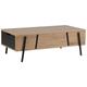 Table basse en bois clair et noir