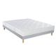 Ensemble Matelas ferme Sommier Tradition Graphic et Pieds 160x200