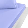 Drap housse en percale de coton Azur 200x200 cm