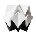 Lampe de table origami bicolore en papier taille M