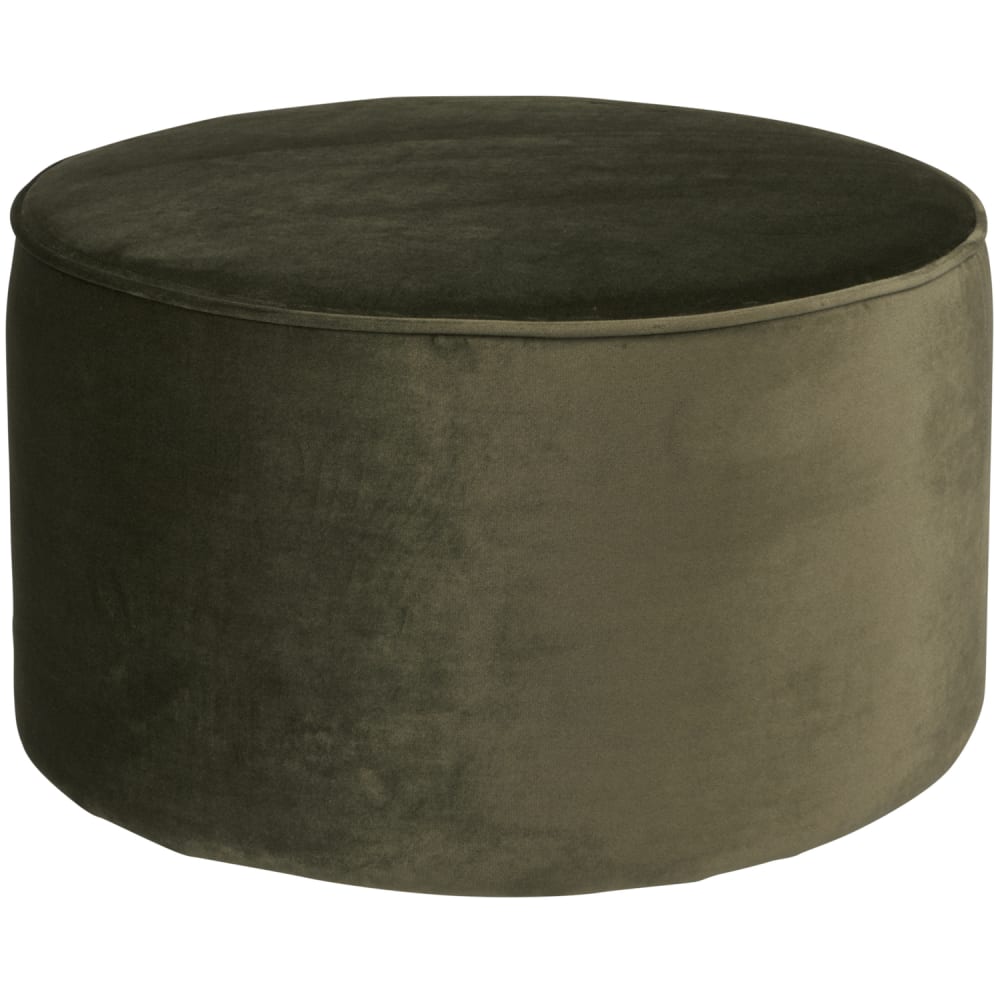 Pouf de salon et bas - pouf en velours vert chaud