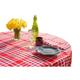 Nappe tissu carreaux vichy en coton rouge 150x300 cm